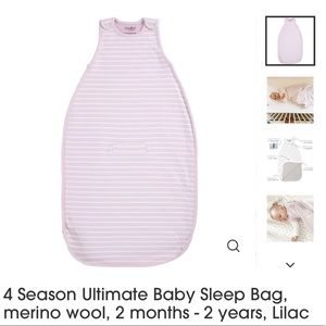 COPY - Woolino Baby Sleep Bag in Lilac